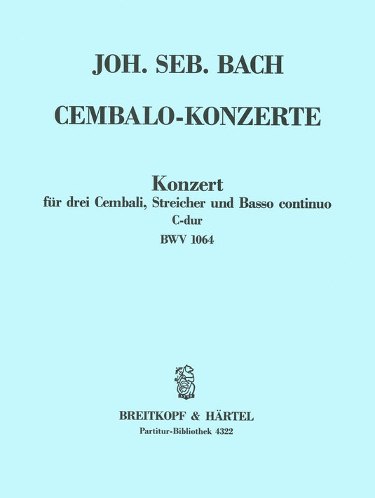 BACH - Harpsichord Concerto in C major BWV 1064