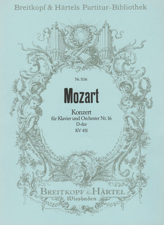 MOZART - Piano Concerto [No. 16] in D major K. 451