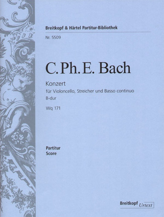 C.PH.BACH - Violoncello Concerto in B flat major Wq 171