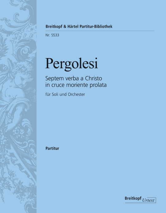 PERGOLESI - Septem verba a Christo in cruce moriente prolata
