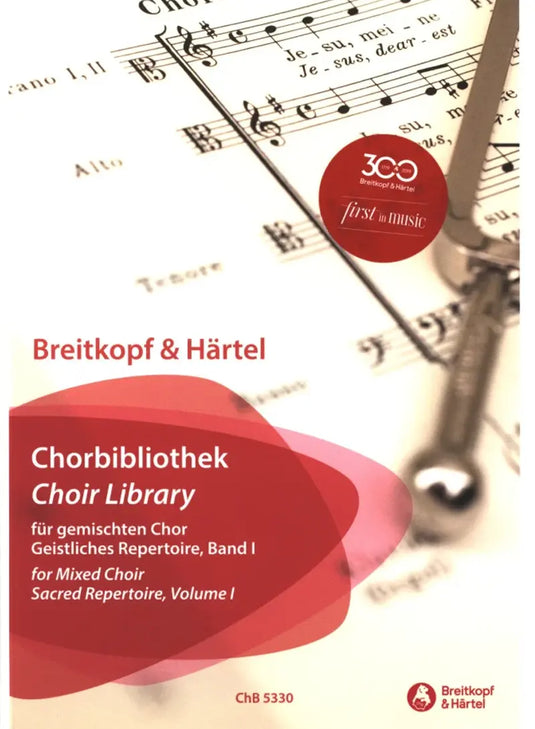 BACH - Choir Library for Mixed Choir, Sacred Repertoire Volume 1