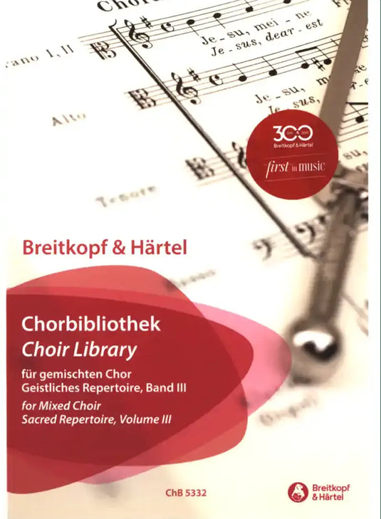 BACH - Choir Library for Mixed Choir, Sacred Repertoire Volume 3