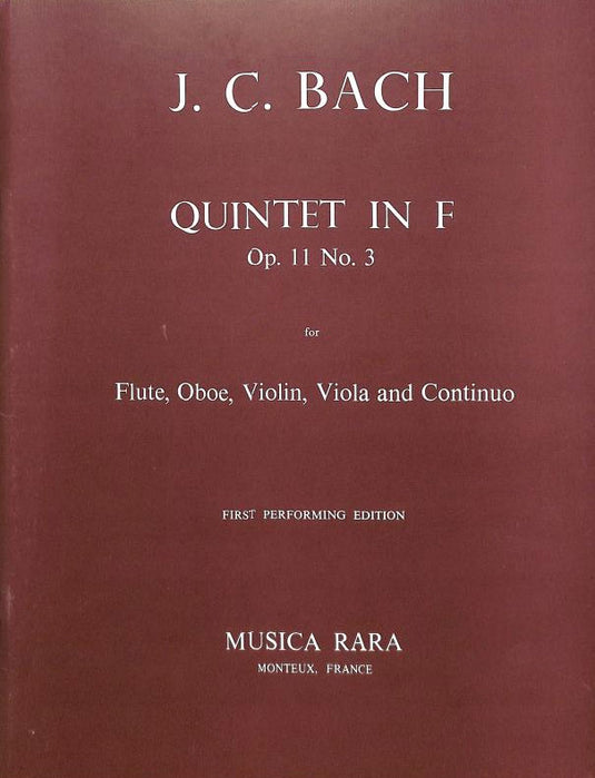 BACH - Quintet in F major Op. 11 No. 3