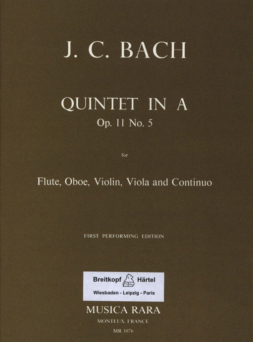 BACH - Quintet in A major Op. 11 No. 5