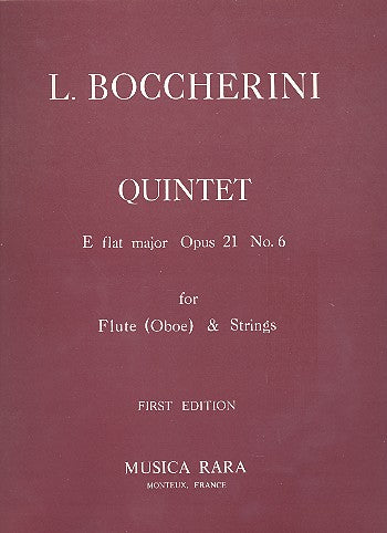 BOCCHERINI - Quintet in Eb major Op. 21/6