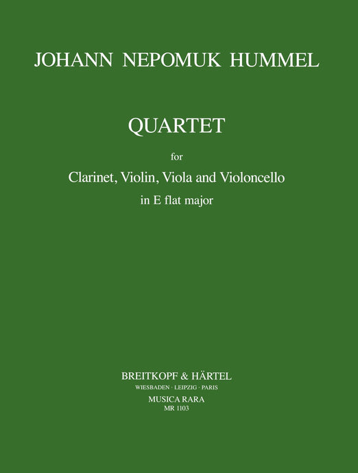 HUMMEL - Clarinet Quartet in Eb major