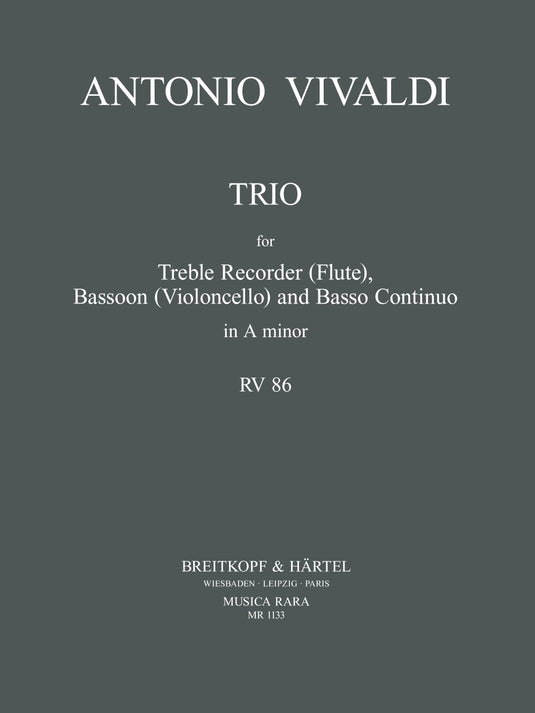 VIVALDI - Trio in in A minor RV 86