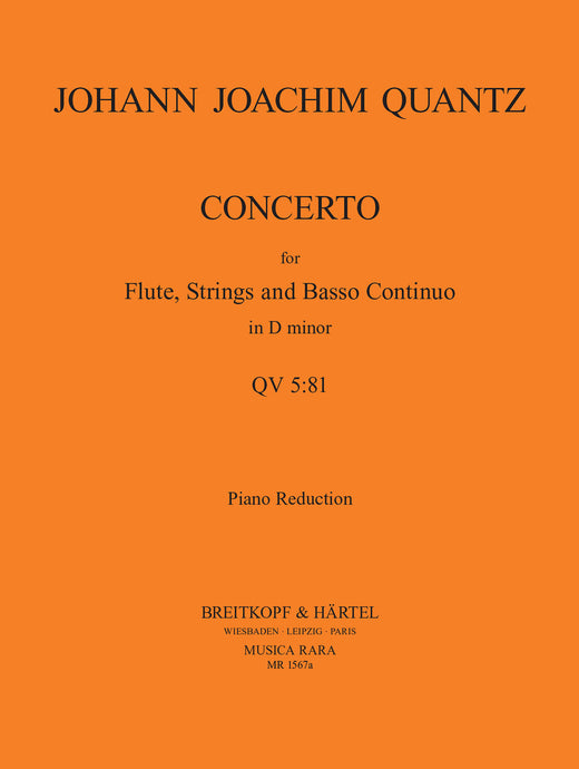 QUANTZ - Flute Concerto in D minor QV 5:81