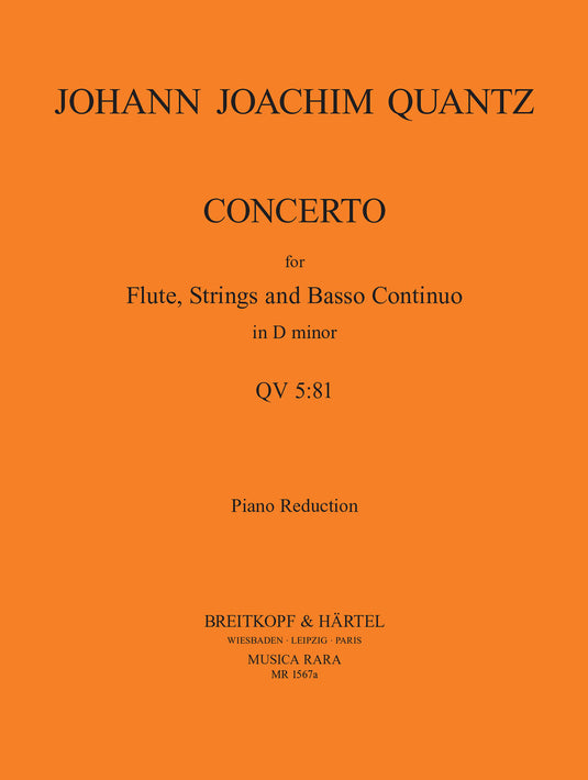 QUANTZ - Flute Concerto in D minor QV 5:81
