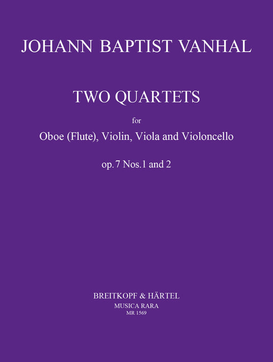 VANHAL - 6 Quartets Op. 7