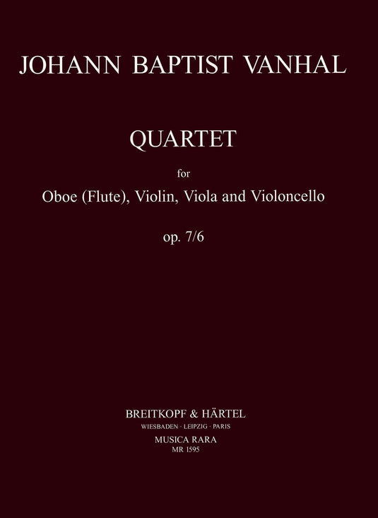 VANHAL - 6 Quartets Op. 7