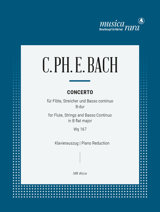 BACH - Flute Concerto in B flat major Wq 167