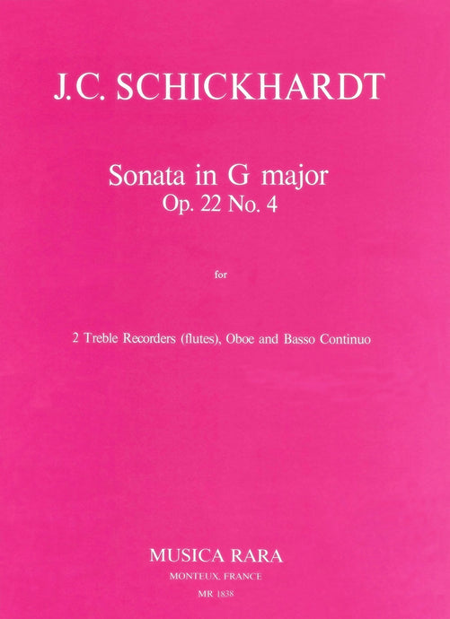 SCHICKHARDT - Sonatas Op. 22