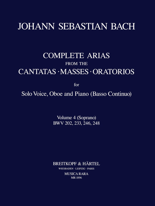 BACH - Complete Arias and Sinfonias