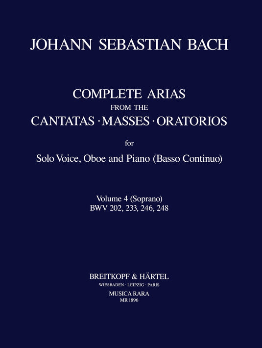 BACH - Complete Arias and Sinfonias