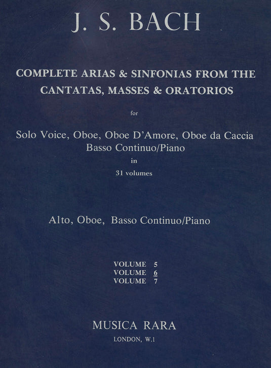 BACH - Complete Arias and Sinfonias