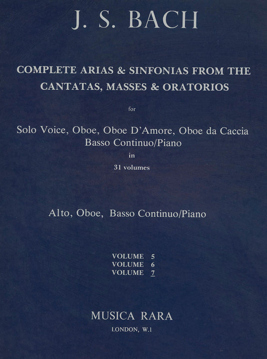 BACH - Complete Arias and Sinfonias