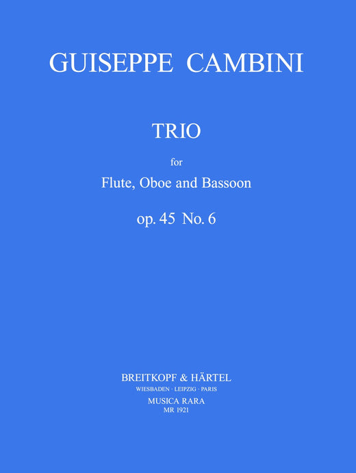 CAMBINI - Trio No. 6 Op. 45