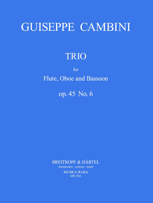 CAMBINI - Trio No. 6 Op. 45