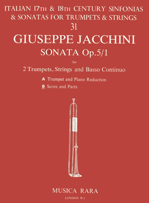 JACCHINI - Trattenimenti per camera Op. 5