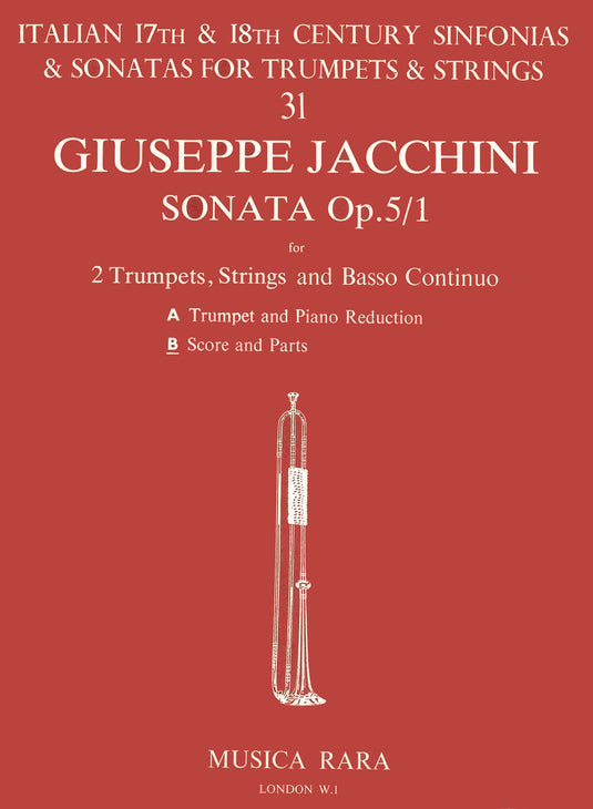 JACCHINI - Trattenimenti per camera Op. 5