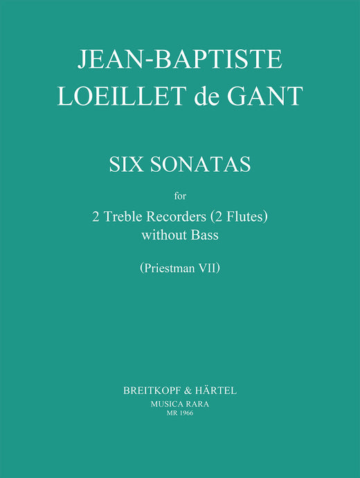 LOEILLET DE GANT - 6 Sonatas