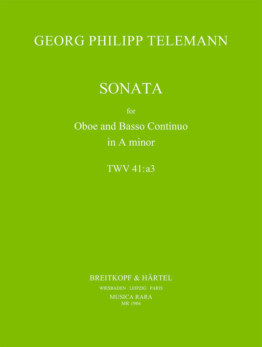 TELEMANN - Sonata in A minor TWV 41:a3