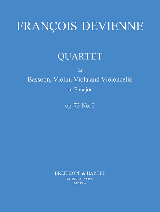 DEVIENNE - 3 Quartets Op. 73