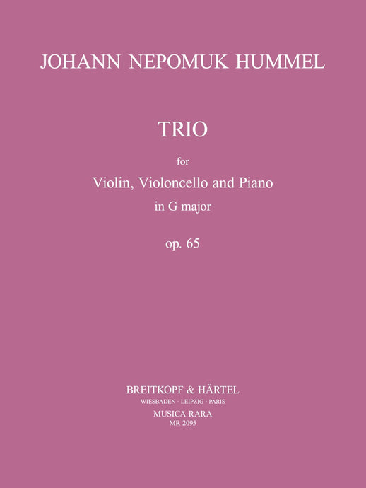 HUMMEL - Piano Trio in G major Op. 65