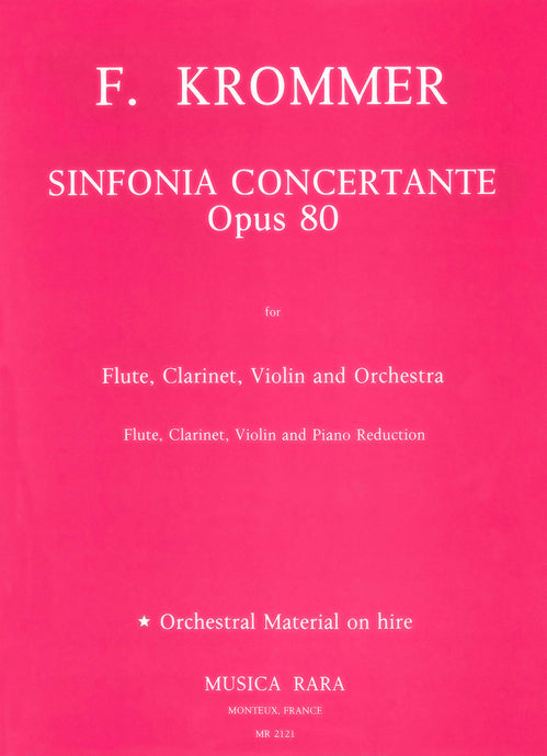KROMMER - Sinfonia Concertante in D Op. 80