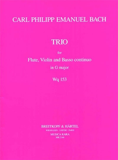 BACH - Trio Sonata in G Wq 153