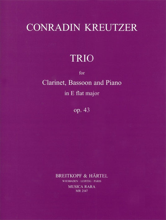 KREUTZER - Trio in Eb Op. 43