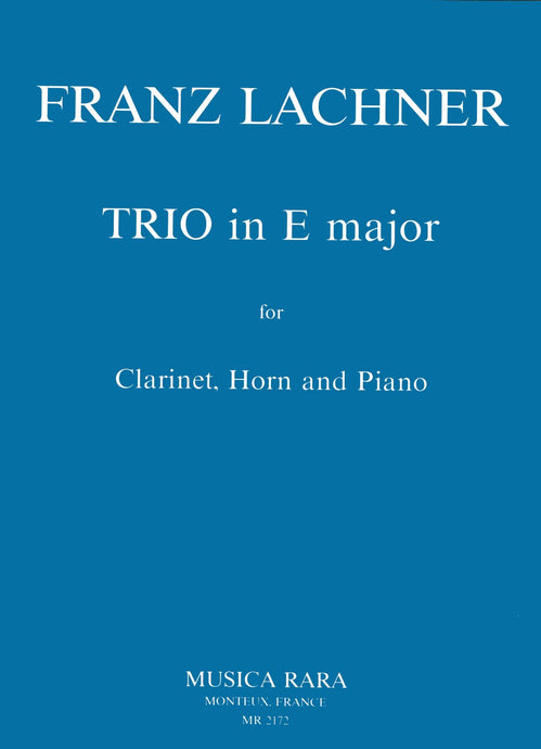 LACHNER - Trio in E major