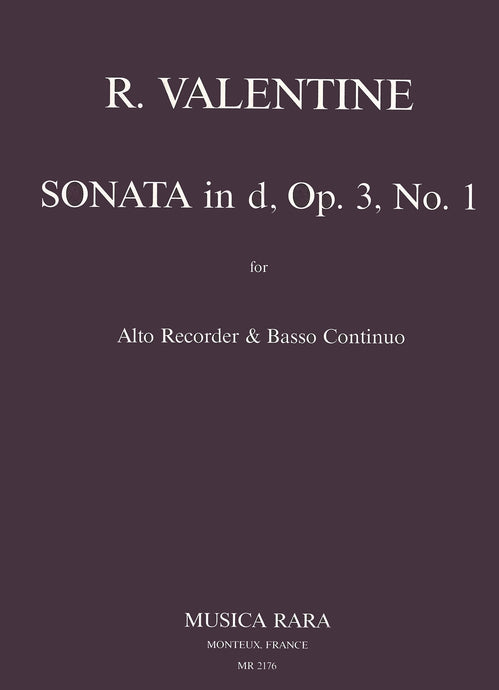 VALENTINE - Sonata in d Op. 3 No. 1