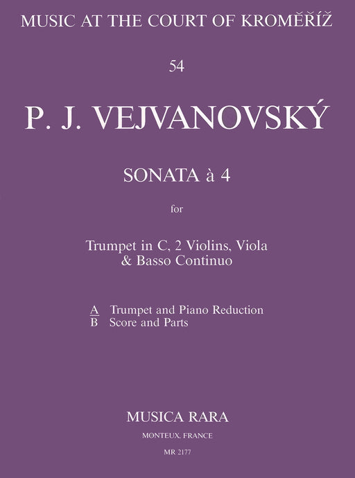 VEJVANOWSKY - Sonata a 4 in G minor
