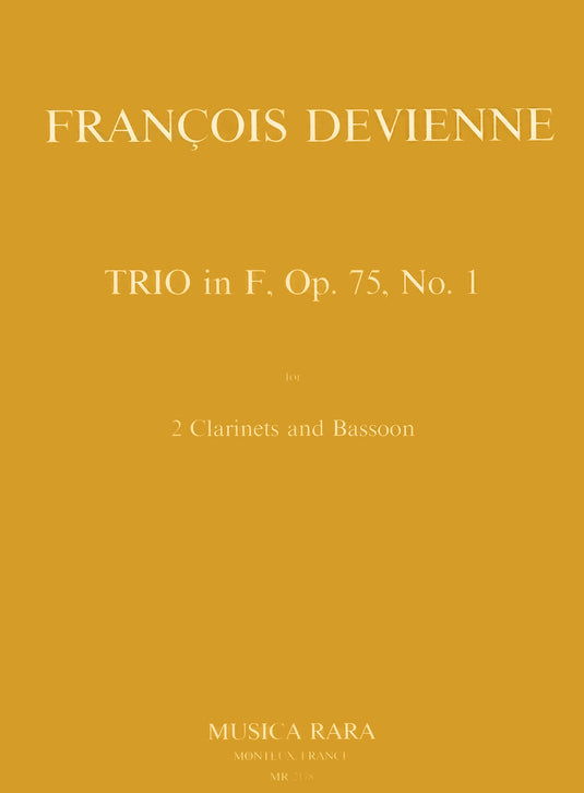 DEVIENNE - Trio in F major Op. 75 No. 1