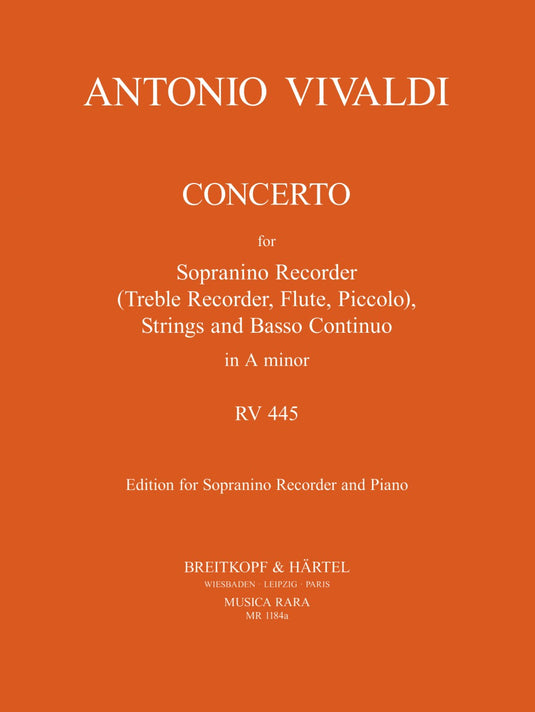 VIVALDI - Concerto in A minor RV 445