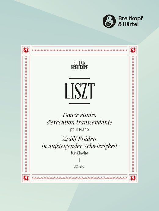 LISZT - 12 études d'exécution transcendante