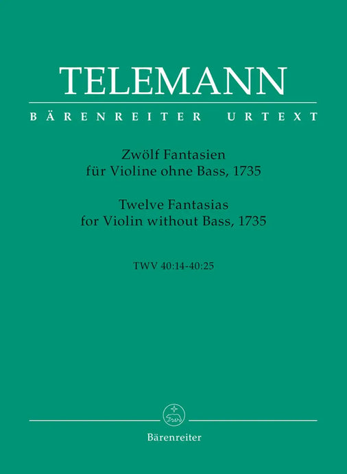 TELEMANN - Twelve Fantasias for Violin without Bass TWV 40: 14-25