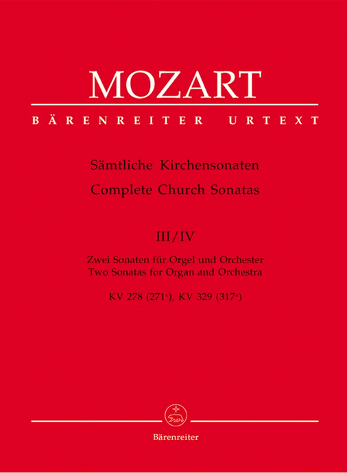 MOZART - Samtliche Kirchensonaten, Heft 3-4