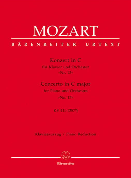 MOZART - Konzert Nr. 13 C-Dur KV 415 (387b)