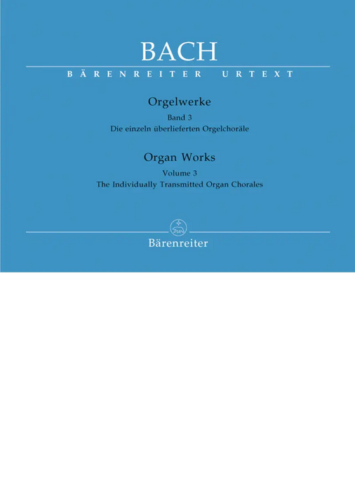 BACH - Organ Works Volume 3