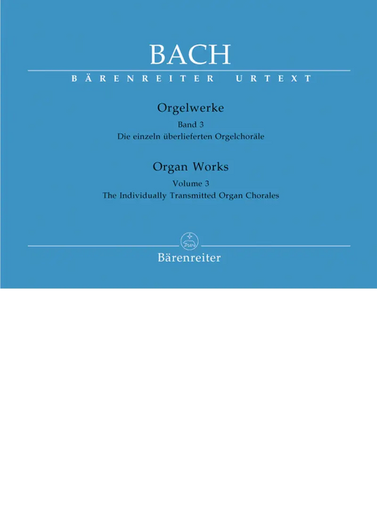 BACH - Organ Works Volume 3