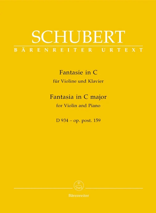 SCHUBERT - Fantasia In C Major, For Violin & Piano