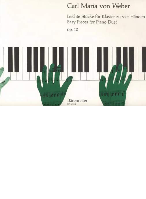 WEBER - Easy Pieces Op.10 For Piano Duet