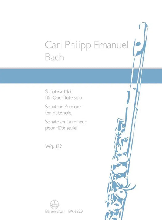 C. PH. E. BACH - Sonata for Solo Flute A minor Wq 132