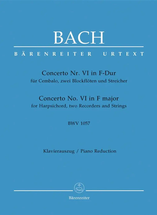 BACH -Concerto for Harpsicord N.6 In F Major BWV 1057