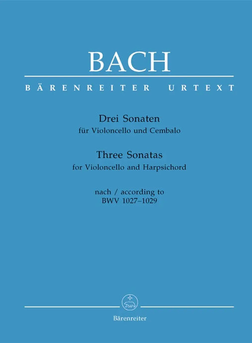 BACH - Three Sonatas For Violoncello And Harpsichord