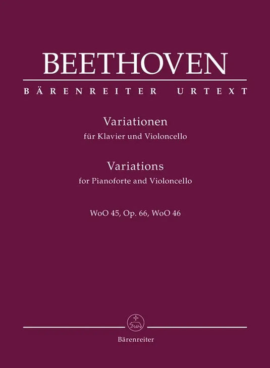 BEETHOVEN - Variations for Pianoforte and Violoncello op. 66, WoO 45, WoO 46
