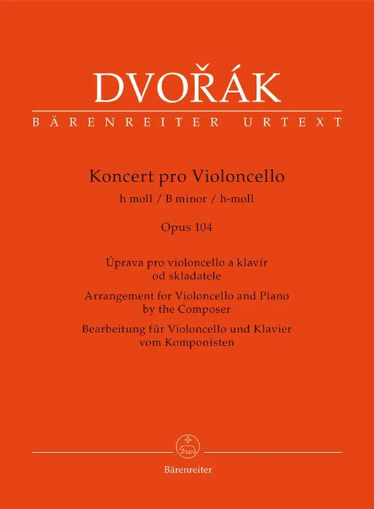 DVORAK - Cello Concerto In B Minor Op.104 (Cello & Piano)